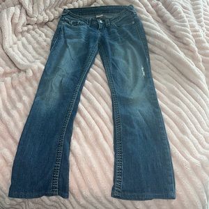 true religion jeans with red details